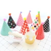 Children's birthday party, polka dot ball party hat, Crown hat 11-piece set, baby first birthday and full moon photo Item Picture